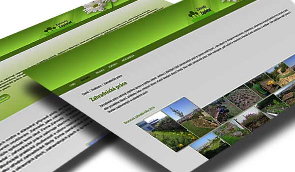 Webové stránky pro firmy Zahrady Zapleta
